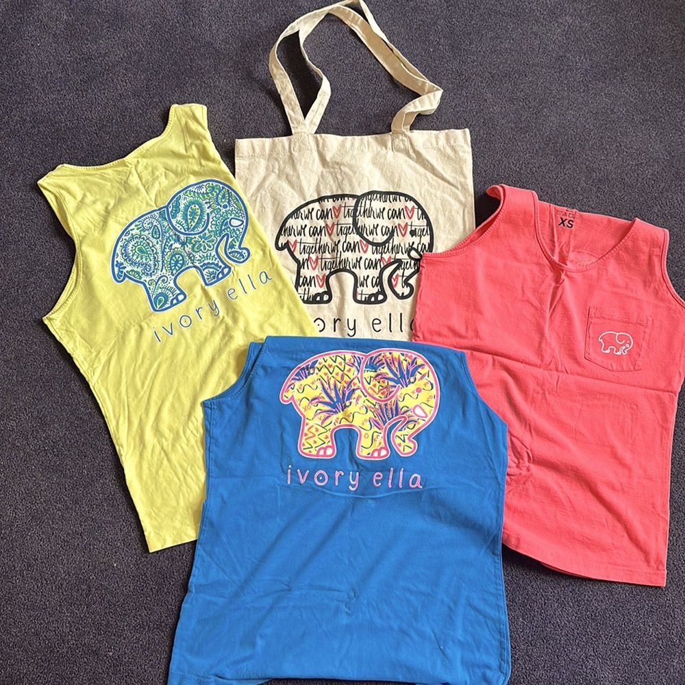 IVORY ELLA Tank Tops and TOTE